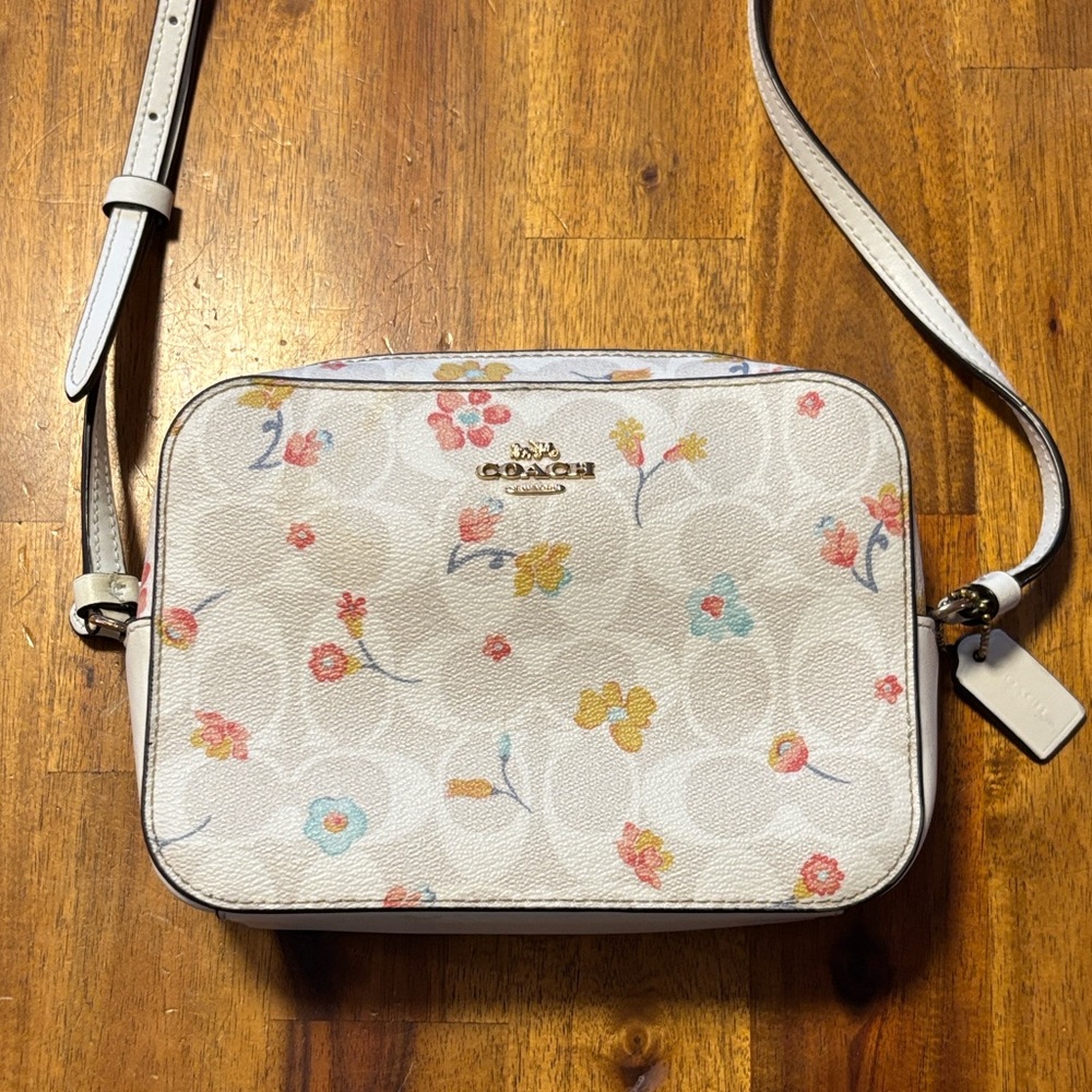 Floral Coach Camera Bag
